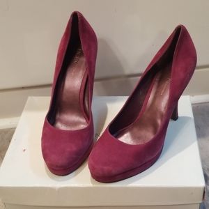 BcBGeneration Sangria Suede Heels